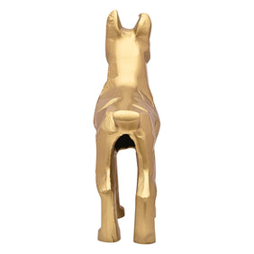 Gold Metal Dog Small Home Office Room Handicraft Table Decor Art Showpiece Brings Prosperity