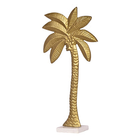 Decorative Marble Based Cast Metal Palm Tree Shaped showpiece for Your Showcase