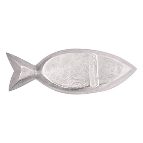 Decorative Silver Fish Serving Tray